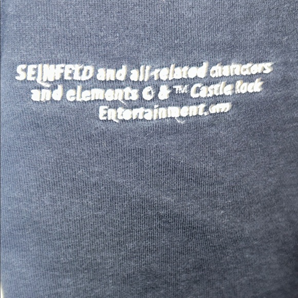 Seinfeld Black Men's Graphic Joggers with Rainbow Text size XL EUC - Picture 3 of 11